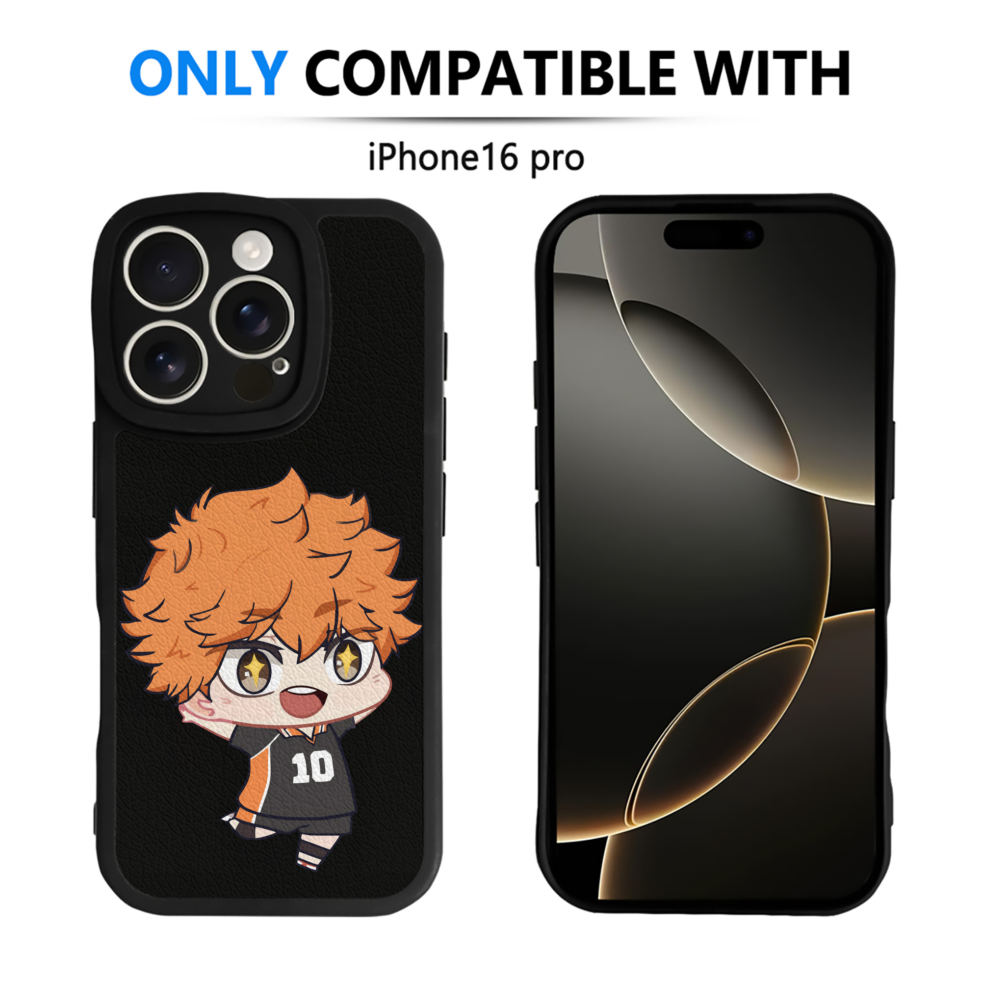 （画像用） ハイキュー!! Haikyu!! 【iPhone 16シリーズ対応】シリコンスマホケース（レザー調） 材質：シリコン